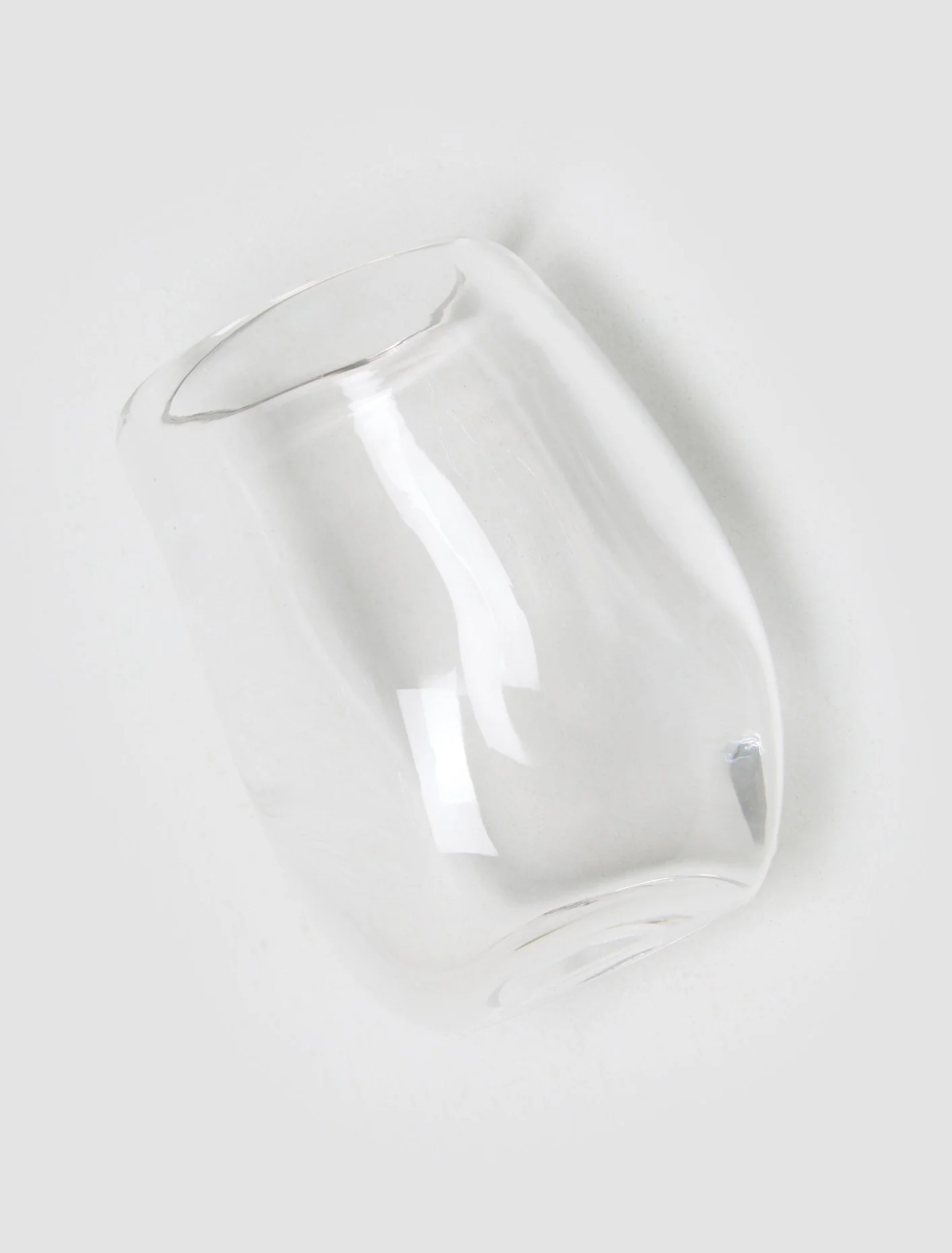 Addled Water Glass Small in Clear - Image 3