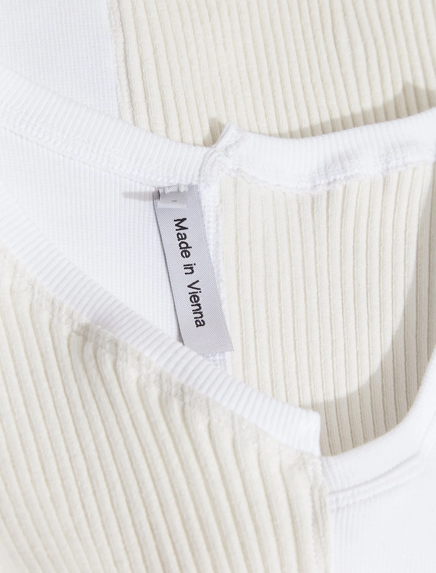 Asymmetric Vest Top in White - Image 2