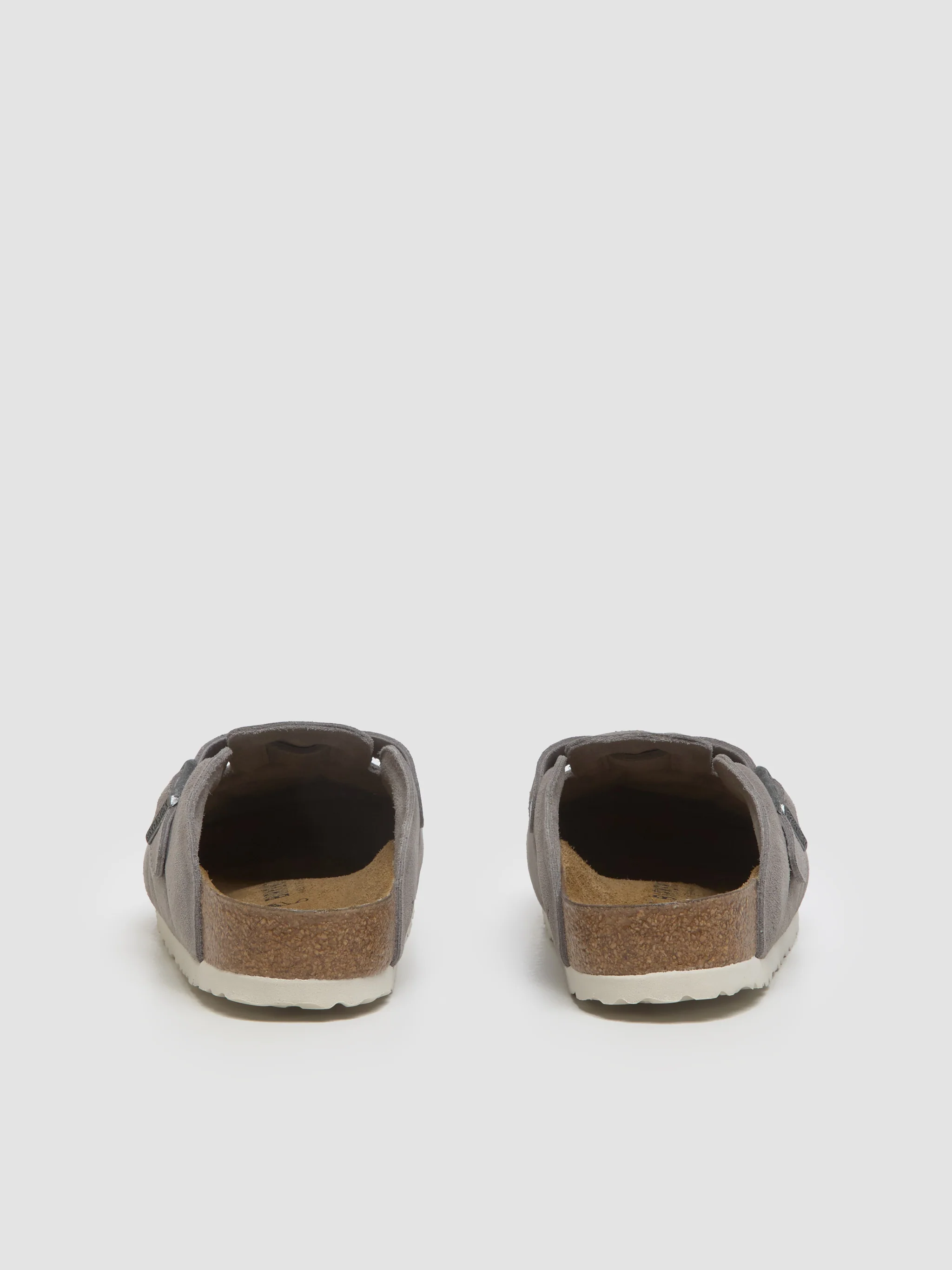 Boston Quilted Suede Clog in Stone Coin - Image 4