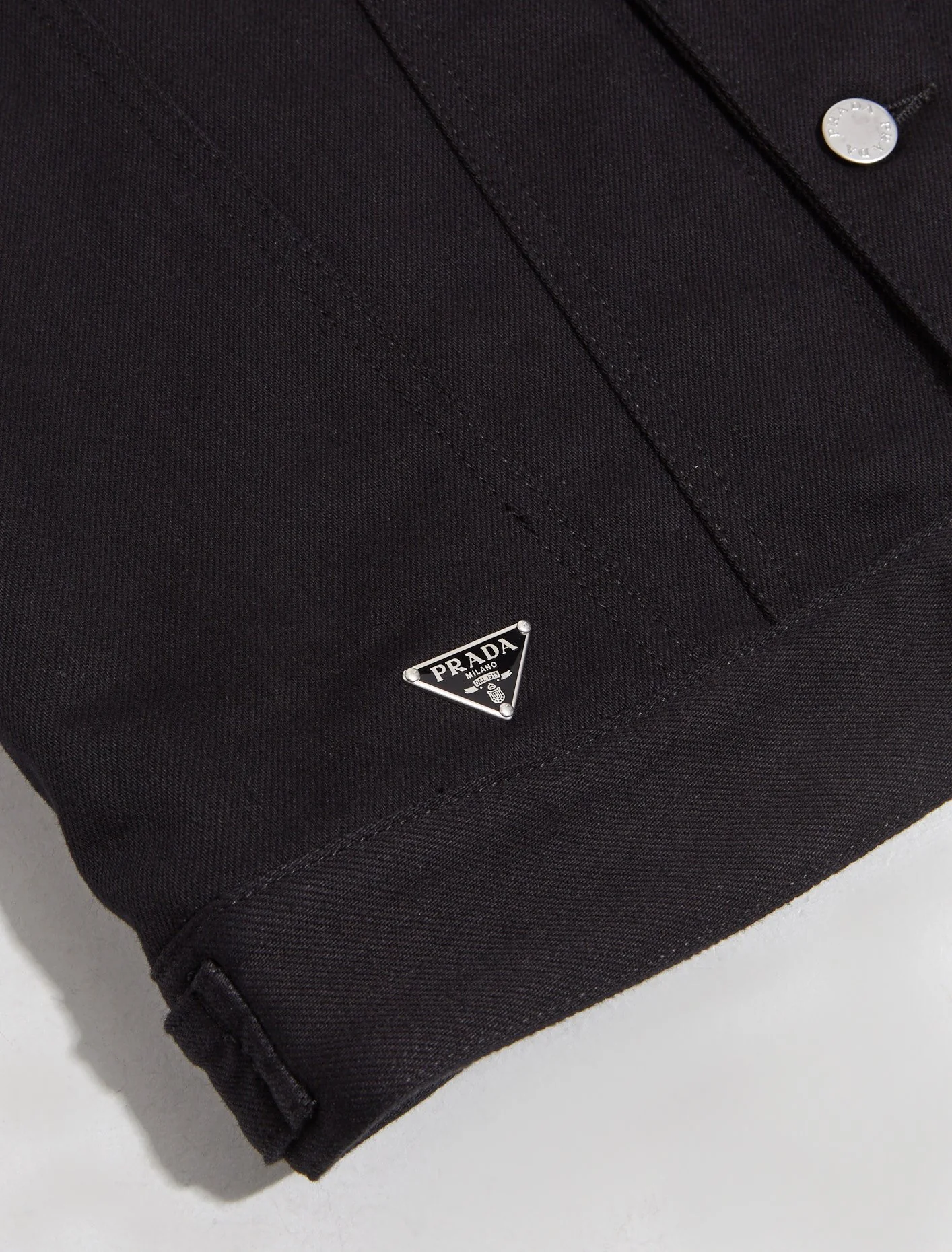 Bull Denim Vest in Black - Image 3