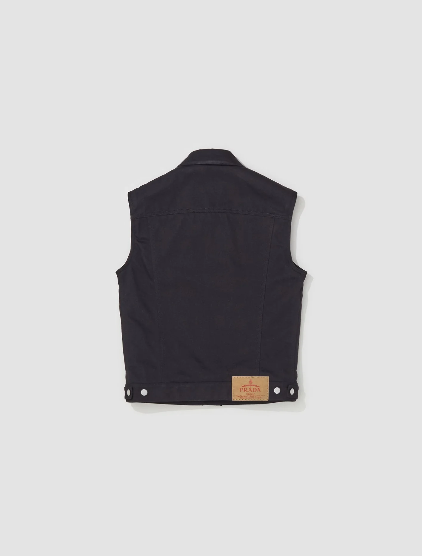 Bull Denim Vest in Black - Image 5