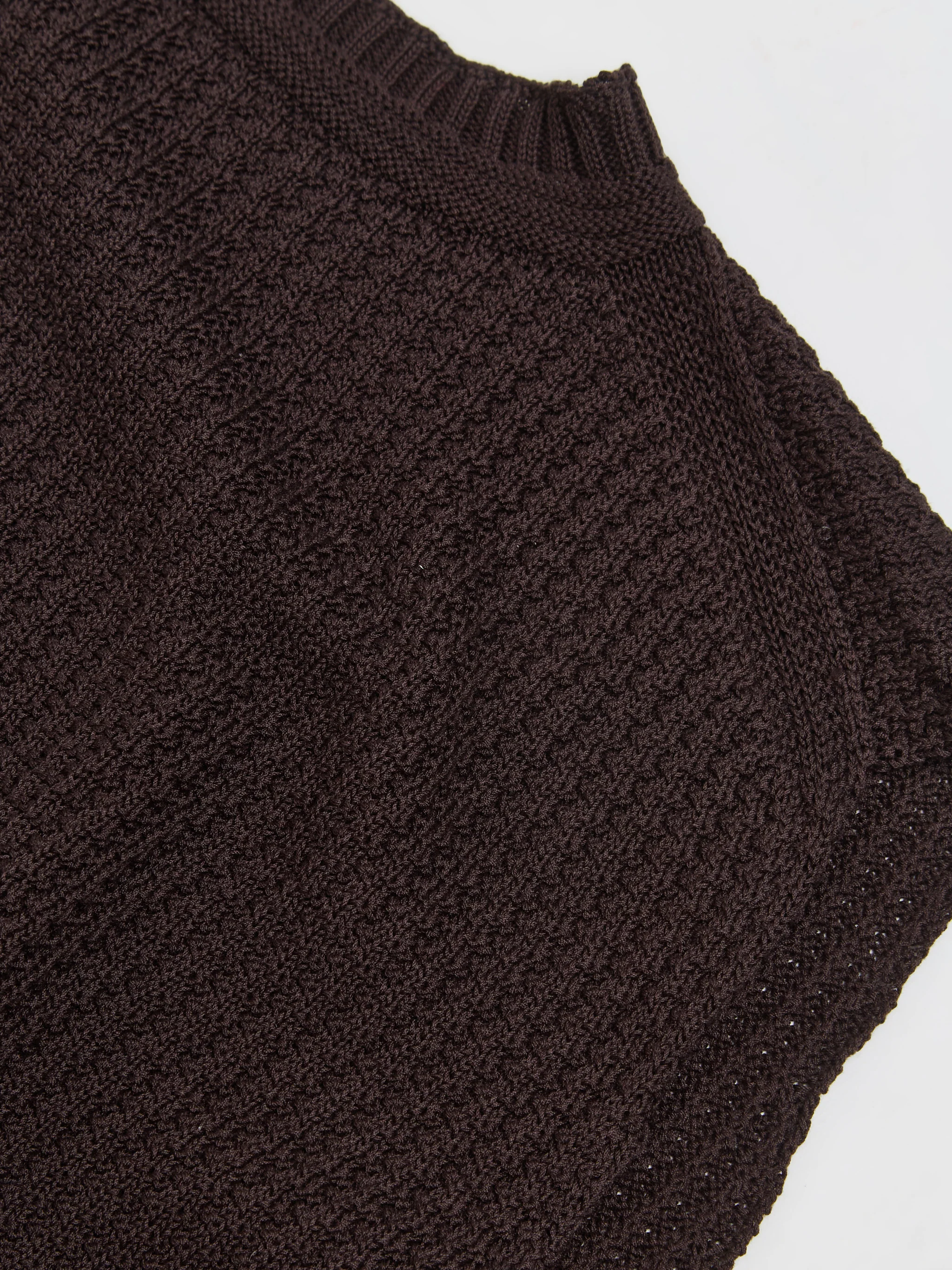 Common Knit Vest in Brown - Image 2