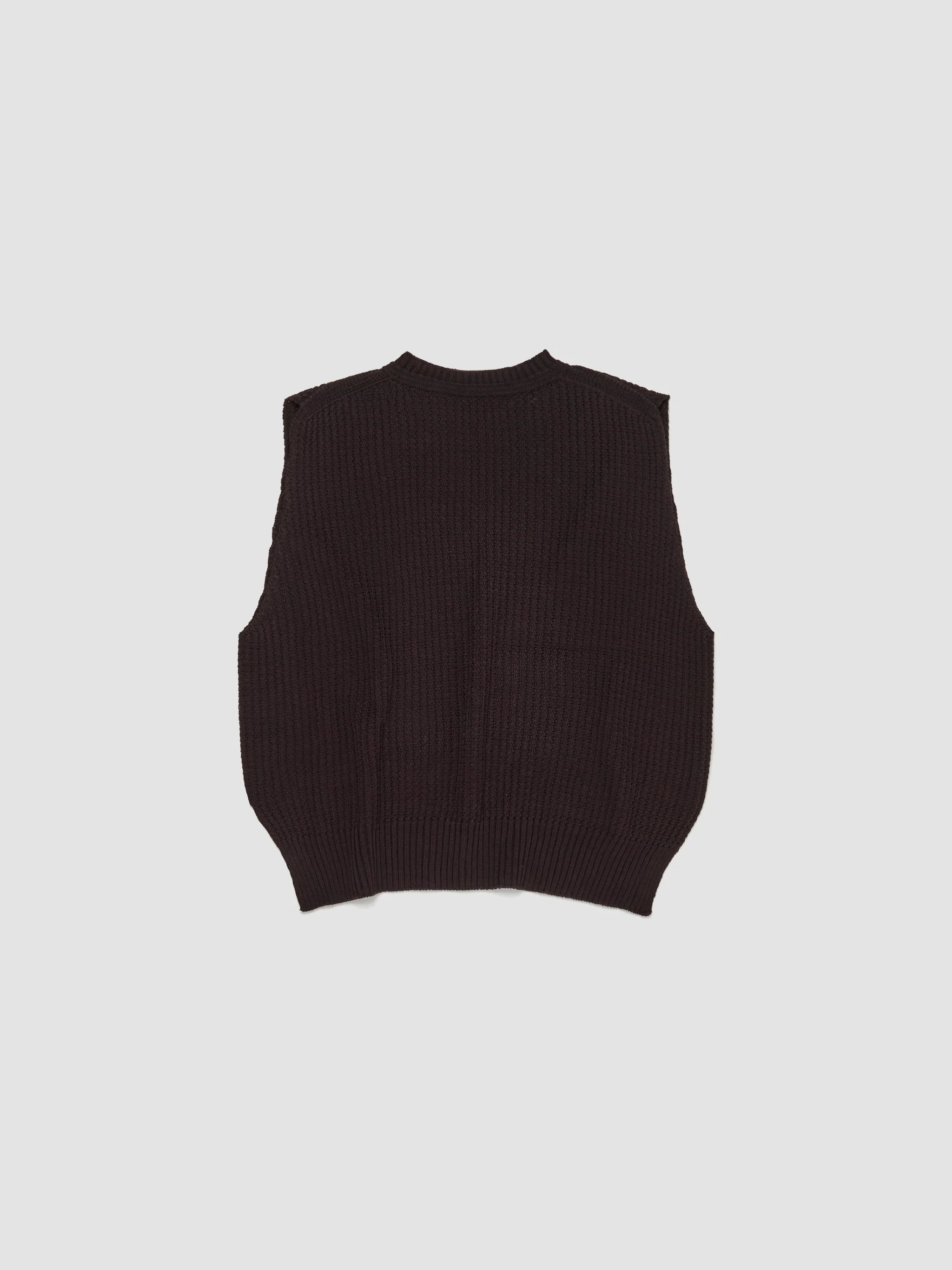 Common Knit Vest in Brown - Image 4