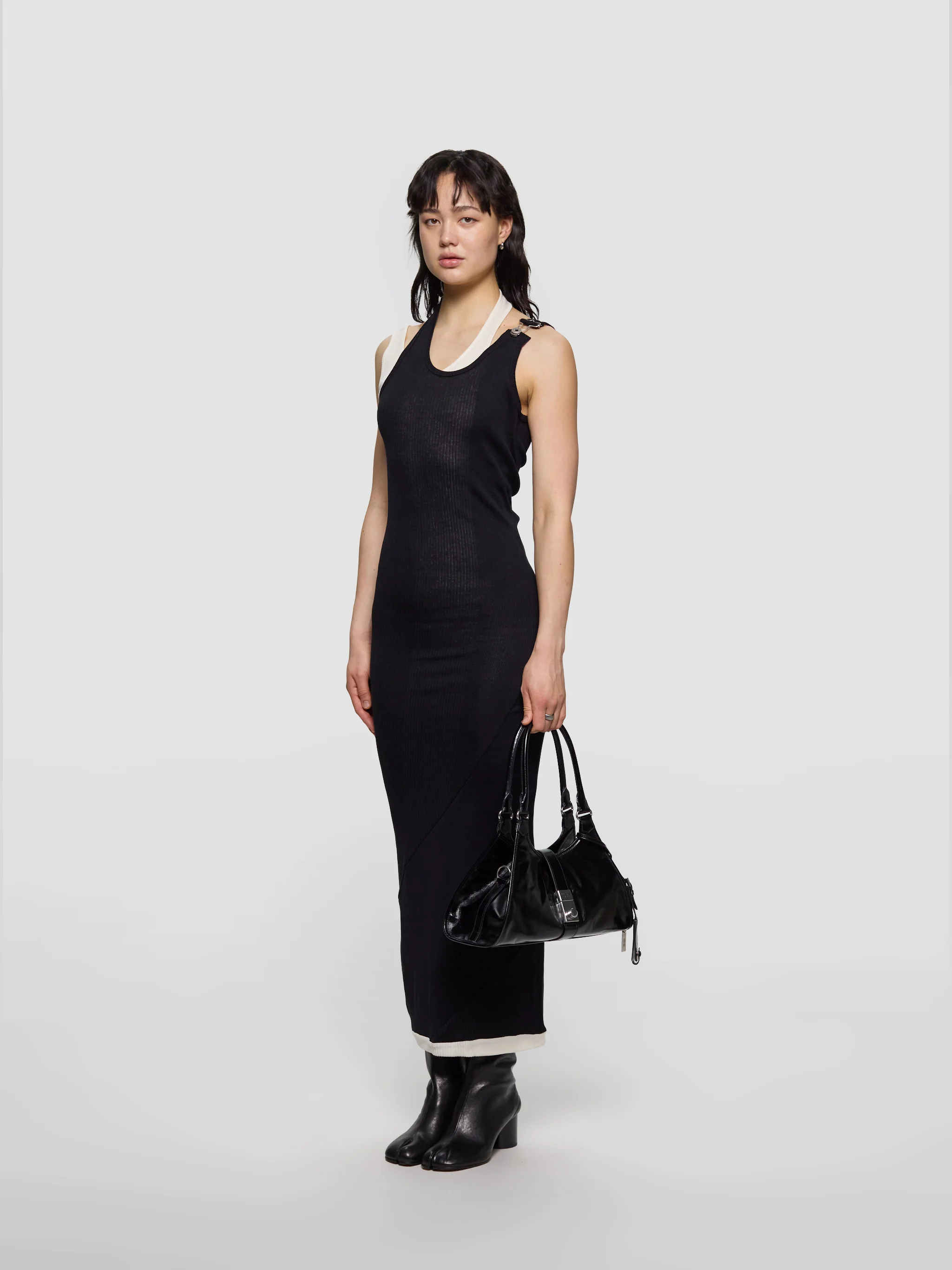 Medium Leather Tote Bag in Black - Image 2