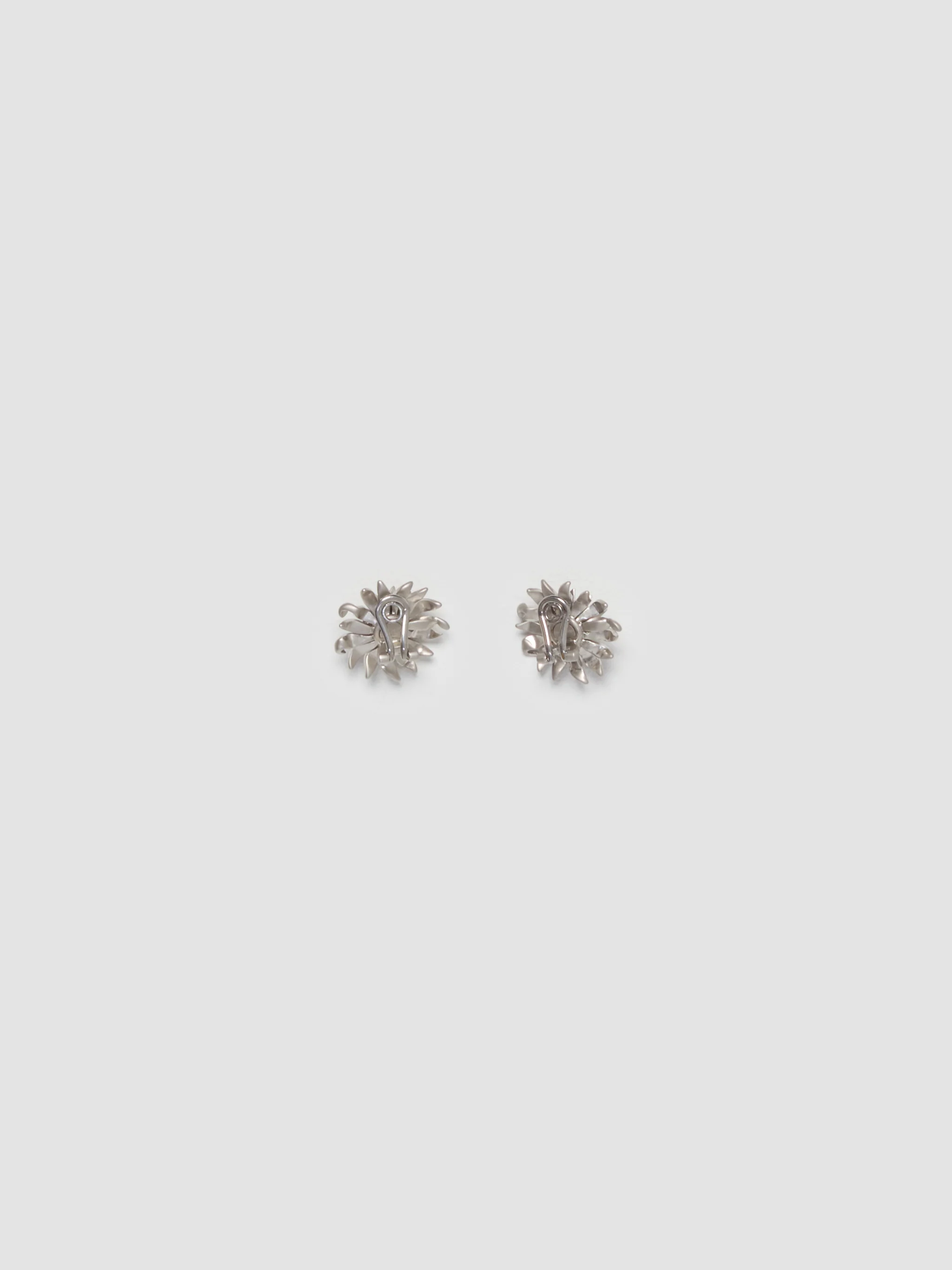 Metal Earrings with Crystals in Steel - Image 4