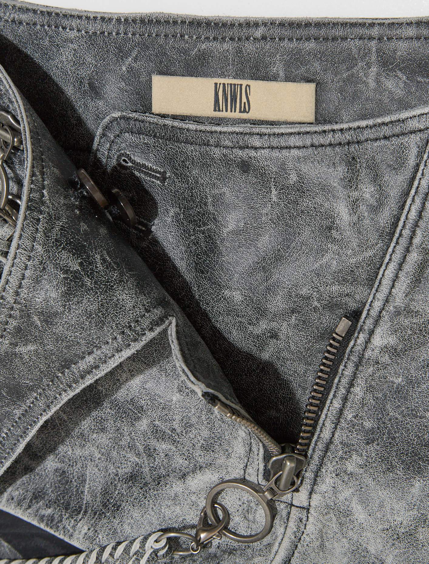 Nihil Moto Shorts in Black - Image 2