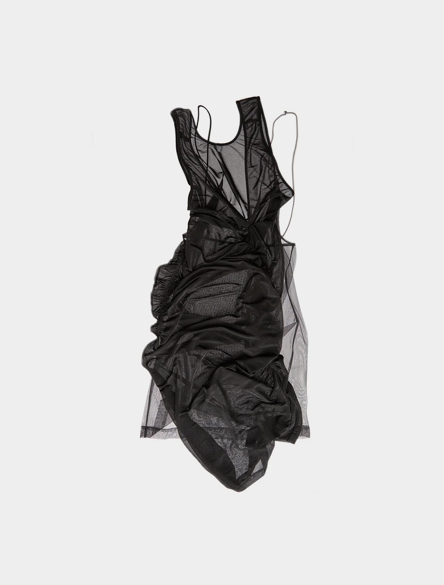 One Shoulder Rouched Mini Dress - Image 4