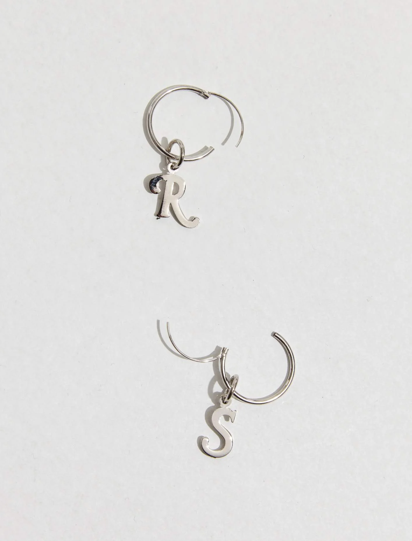 R+S Earrings in Silver - Image 4