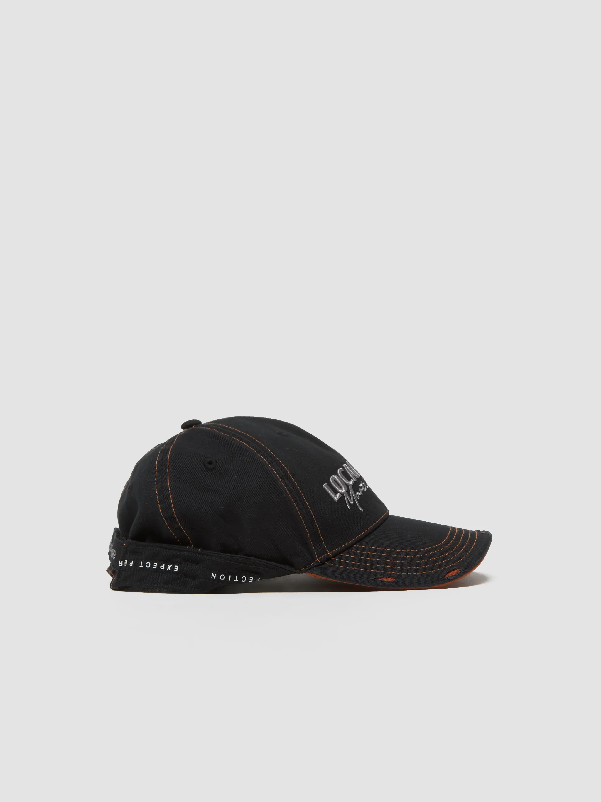 Roll Back Cap in Black & Orange - Image 5