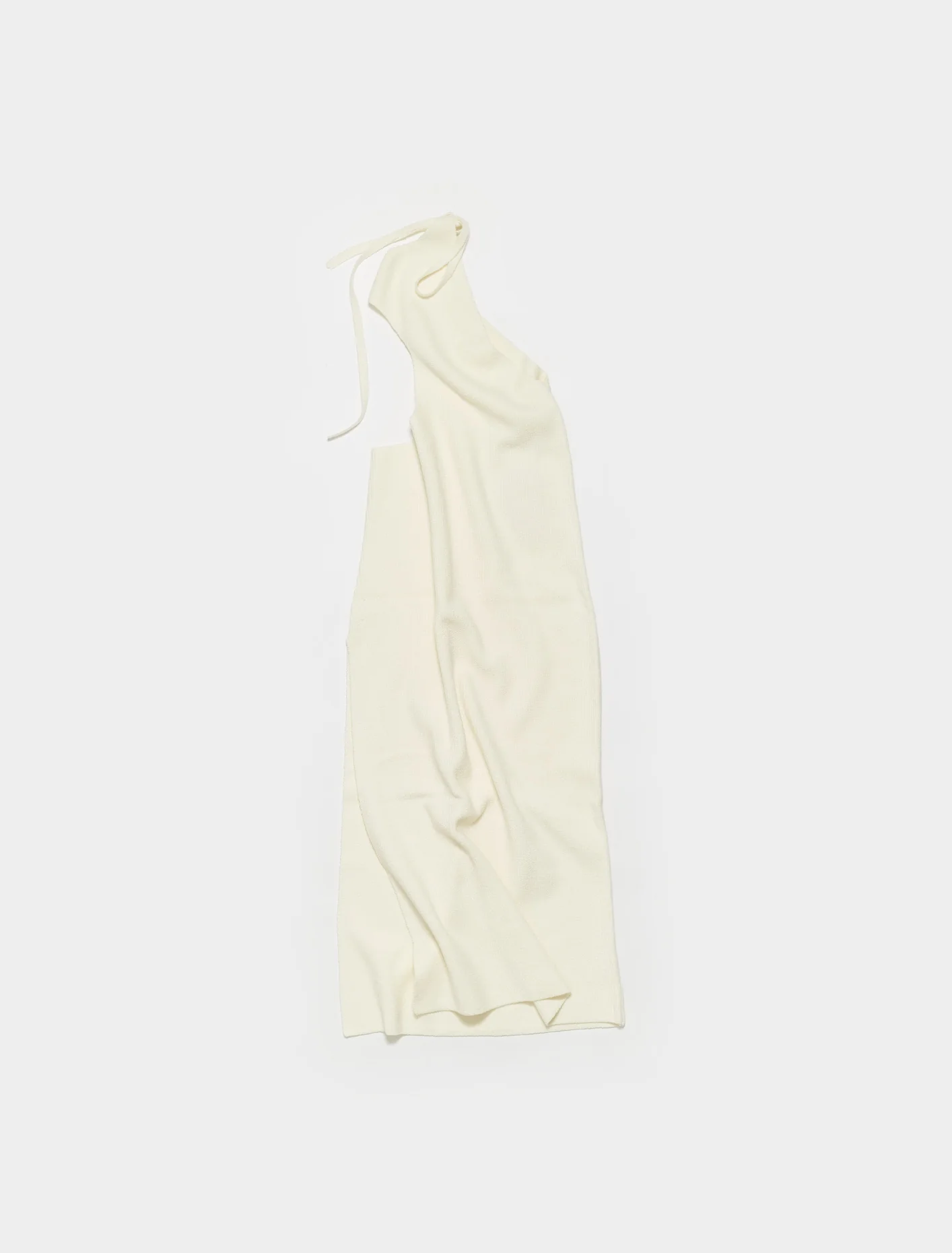 Split Milk Dress in Milk White - Image 4