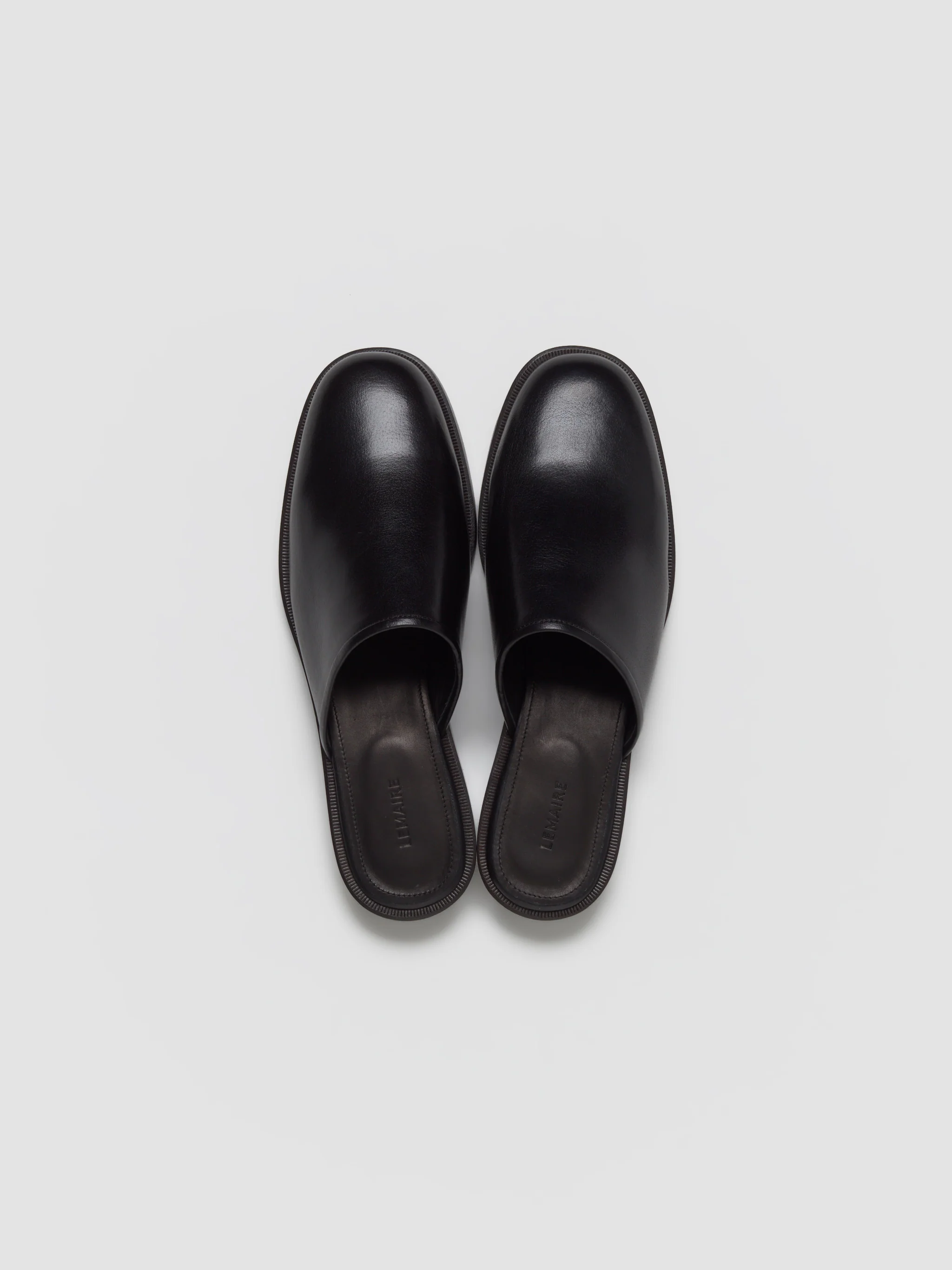 Square Mule Shoes in Black - Image 3