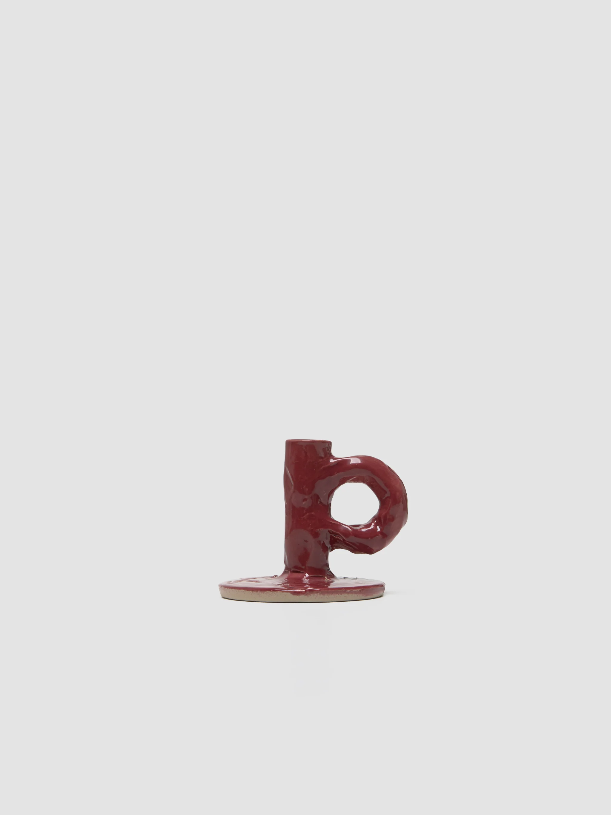 Studio Candlestick in Burgundy - Image 2