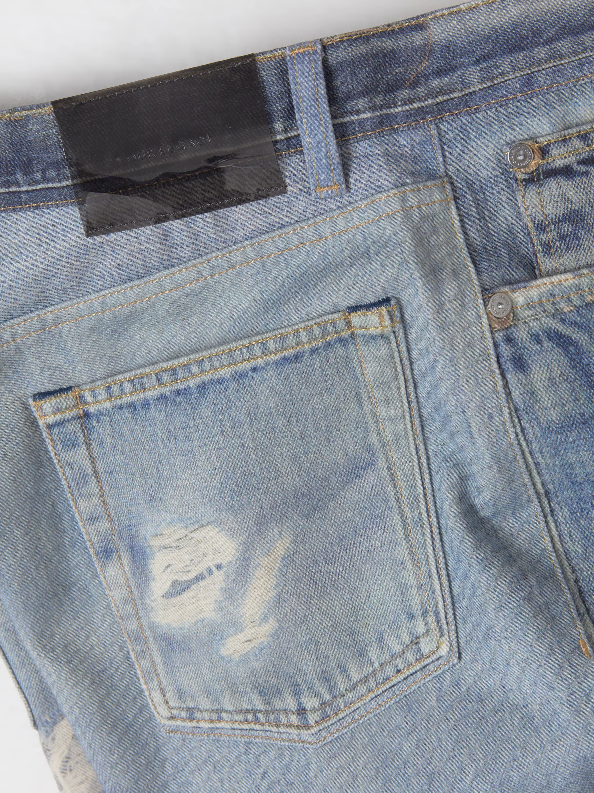 Third Cut Pants in Digital Denim Print - Image 2