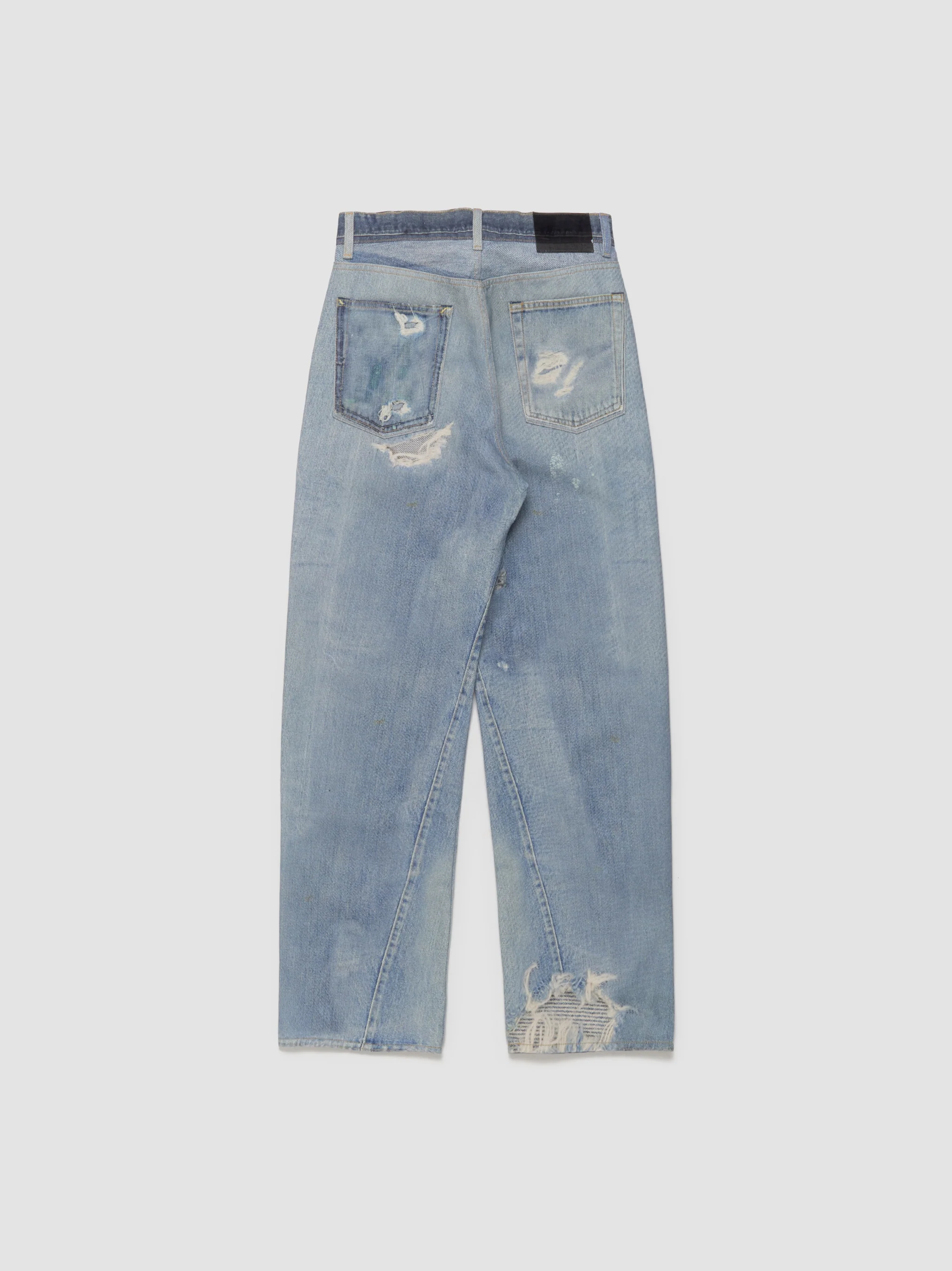 Third Cut Pants in Digital Denim Print - Image 4