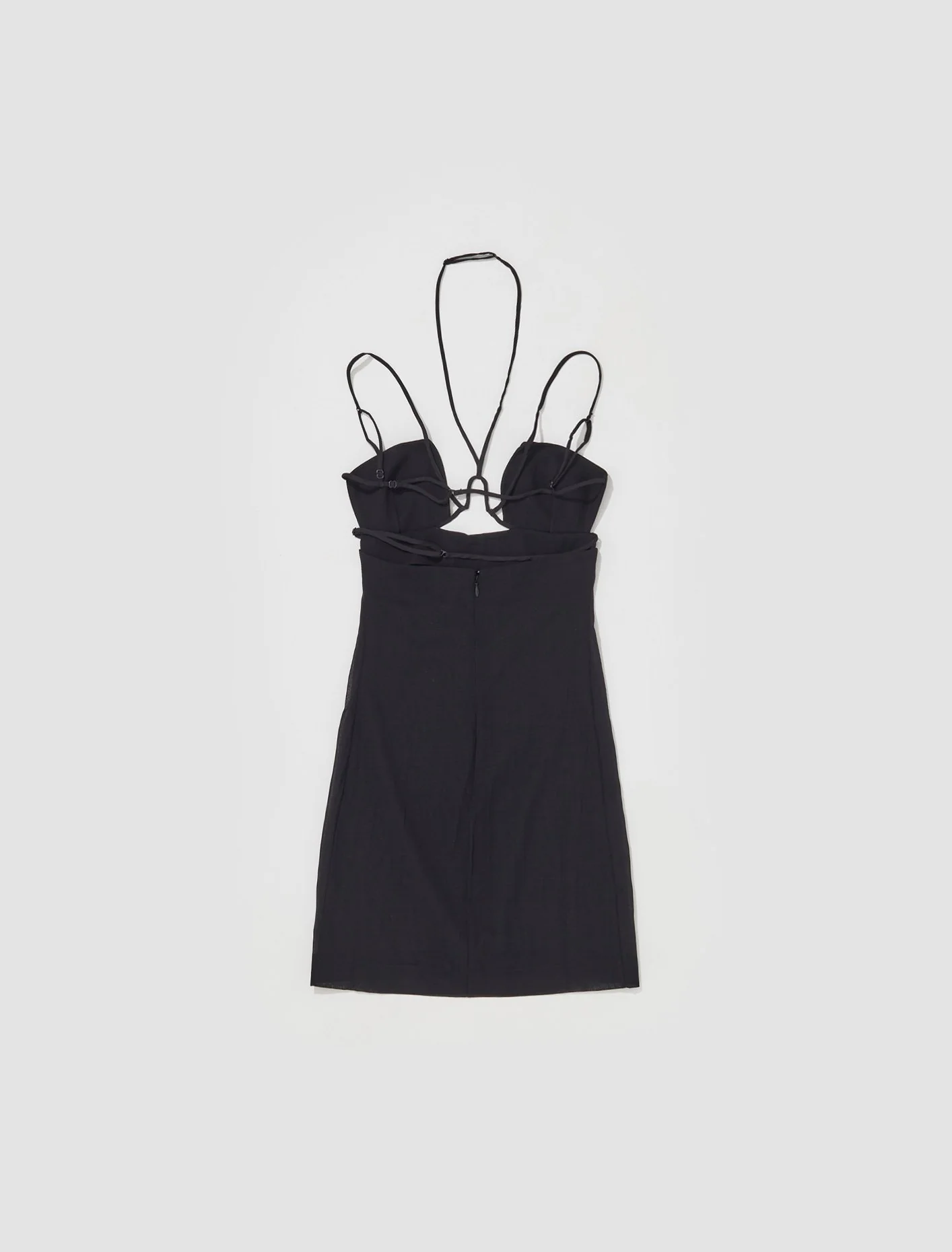 Under Wire Bra Mini Dress in Black - Image 5