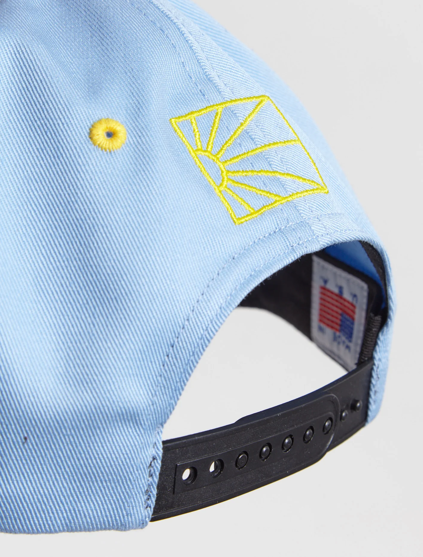 Woven 6-Panel Logo Cap in Blue - Image 4