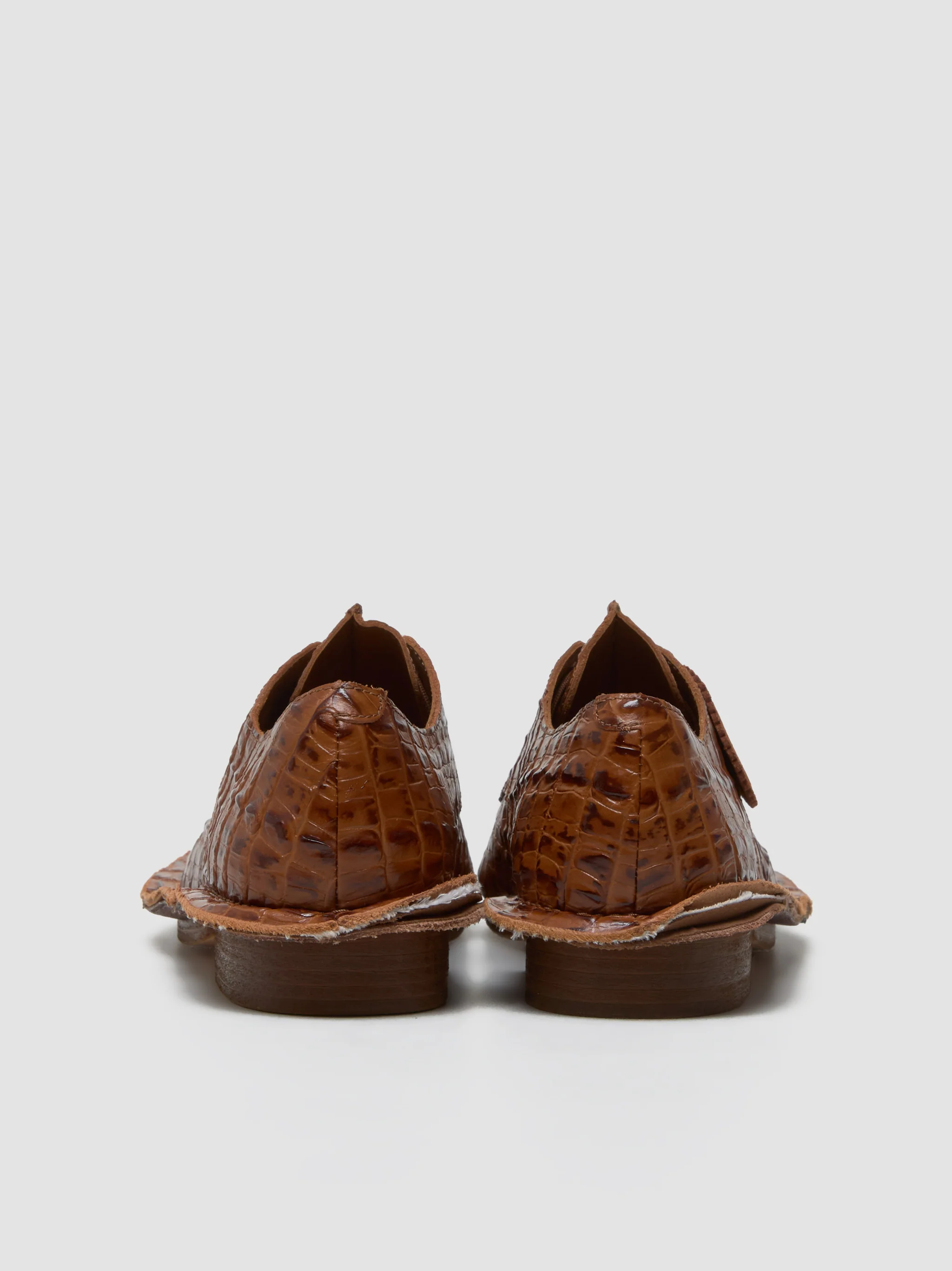 x Martine Rose Derby Shoes in Tan Leather - Image 4