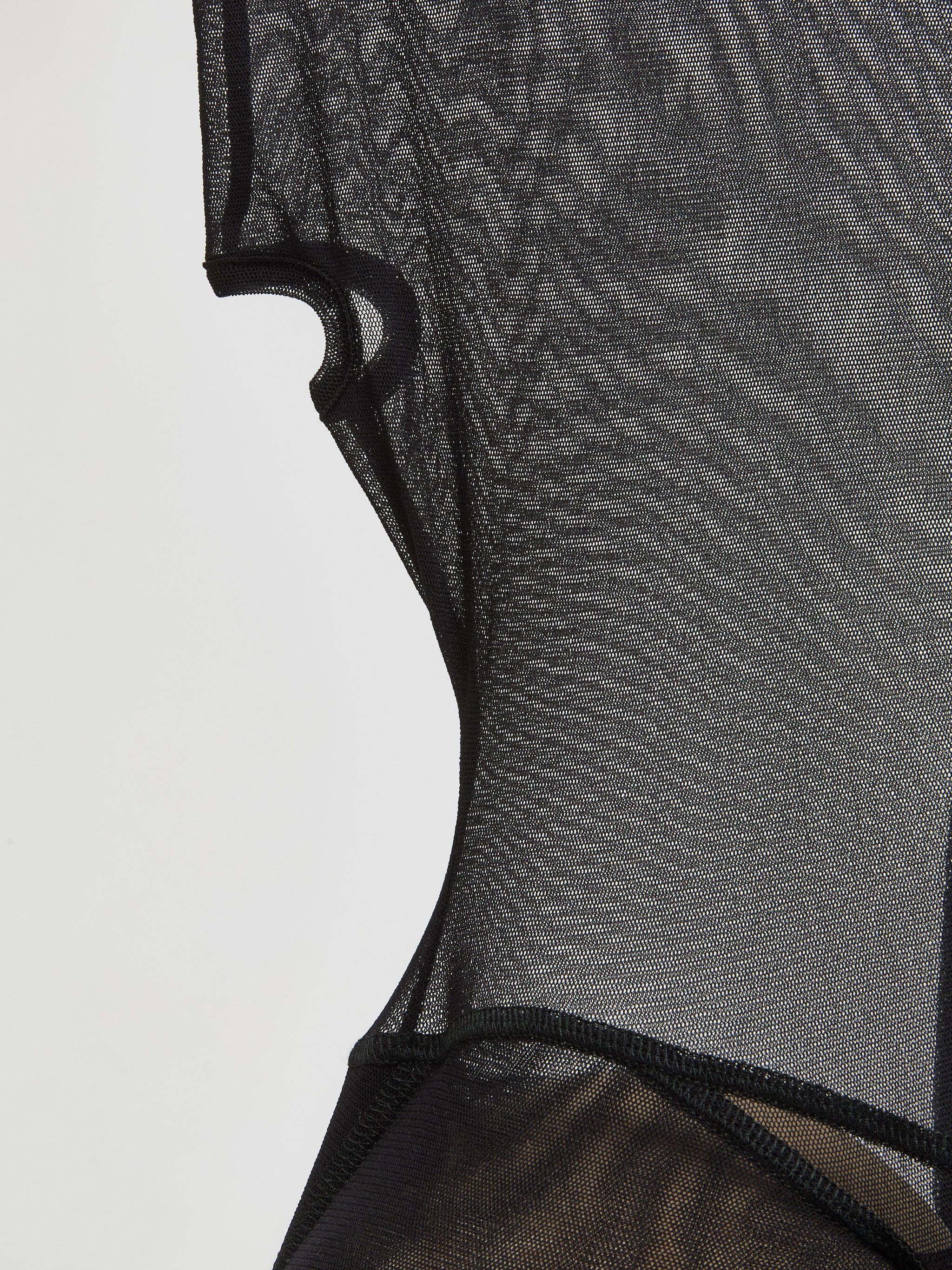 x Shayne Oliver Mesh Short Dress in Black - Image 4