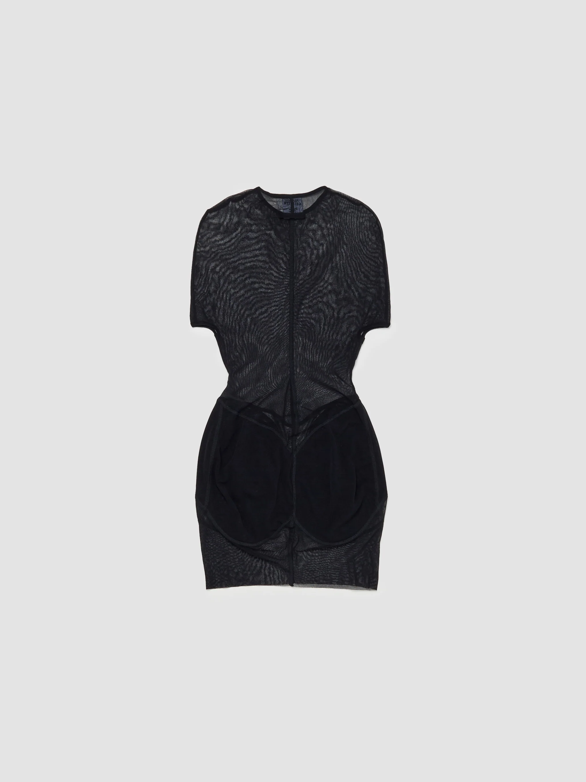 x Shayne Oliver Mesh Short Dress in Black - Image 6