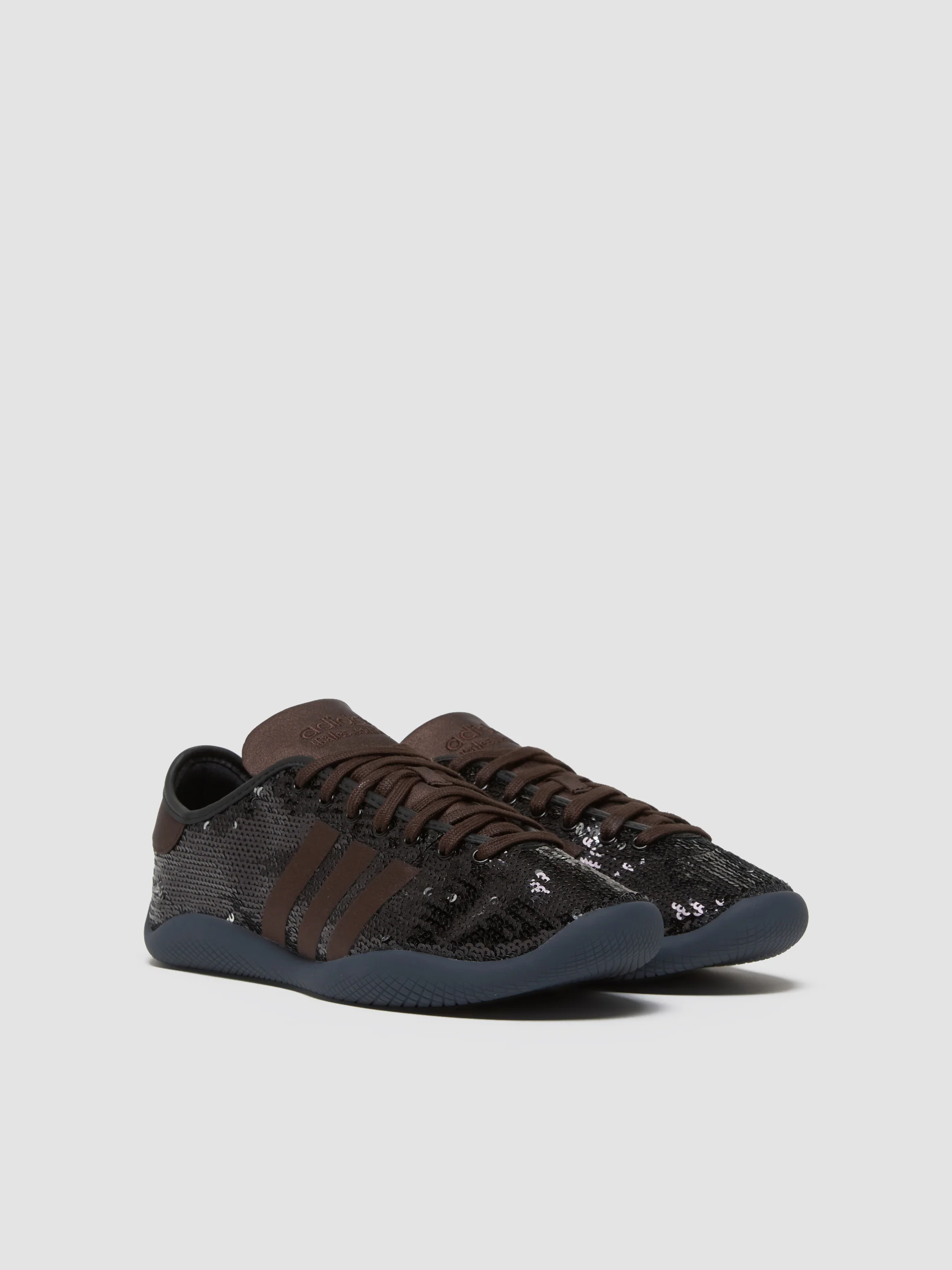 x Wales Bonner Karintha Sequin Sneaker in Dark Brown - Image 3